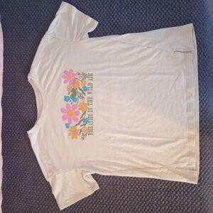 Girl Tan Floral T-shirt